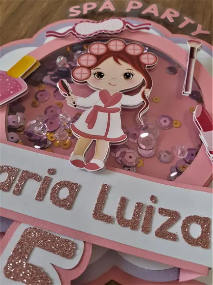 Topo de Bolo/cake Topper (shaker) -spa