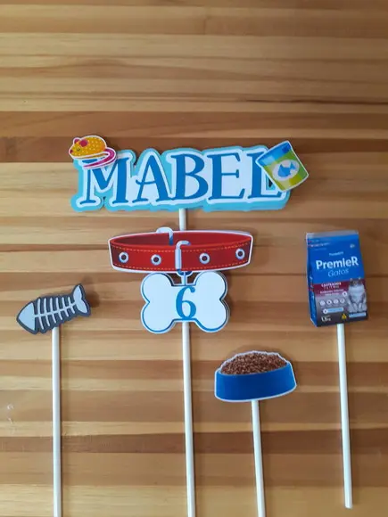 Topo de Bolo/cake Topper Gatinho