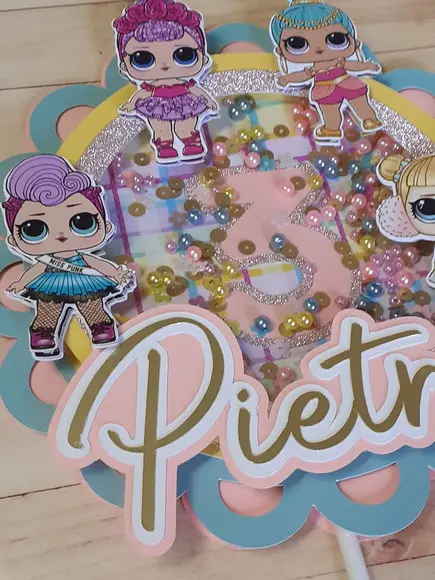 Topo de Bolo/cake Topper com Visor Lol