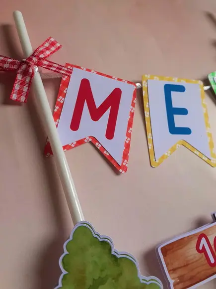 Topo de Bolo/cake Topper Piquenique