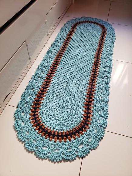 Tapete Grande de Crochê para Quarto / Passadeira