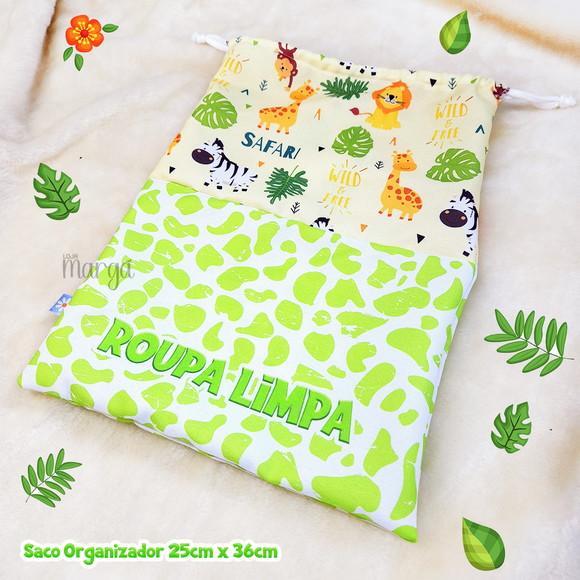 Kit 2 Sacos Organizadores Safari - Roupa Limpa e Suja
