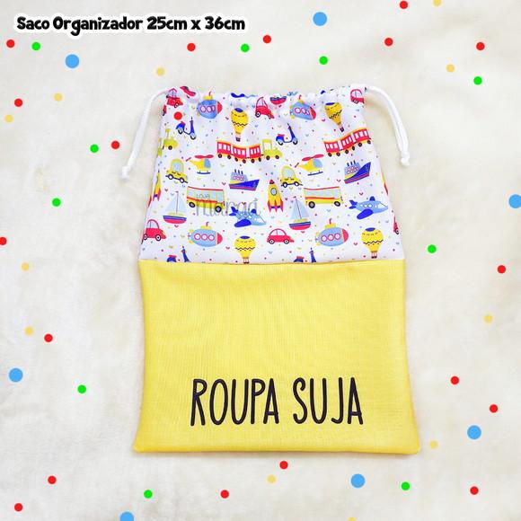 Kit 2 Sacos Organizadores Transportes - Roupa Limpa e Suja
