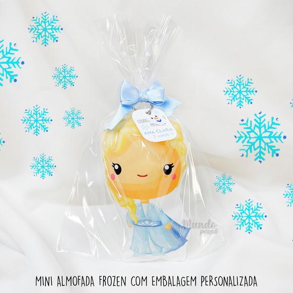 Mini Almofadas Recortadas 12cm Frozen + Embalagem