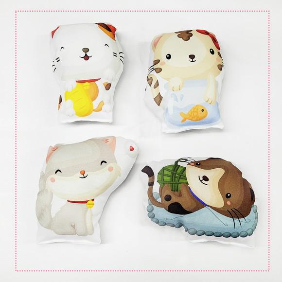 Mini Almofadas Recortadas 12cm Gatinho
