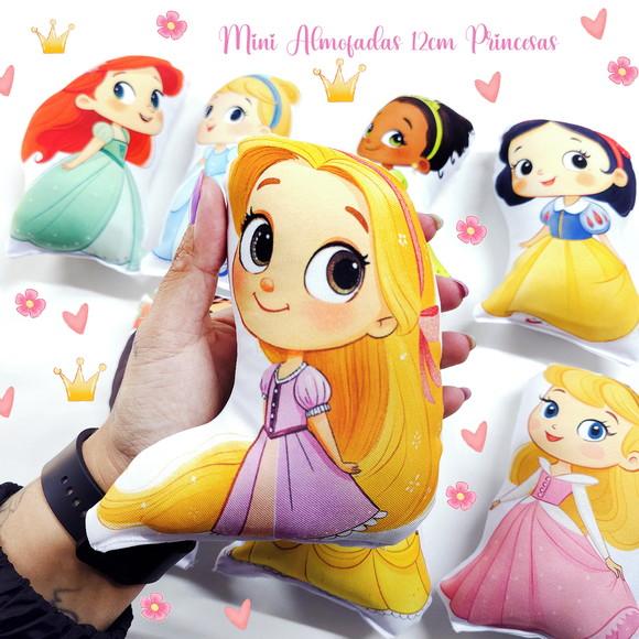 Mini Almofadas Recortadas 12cm Princesas Cute
