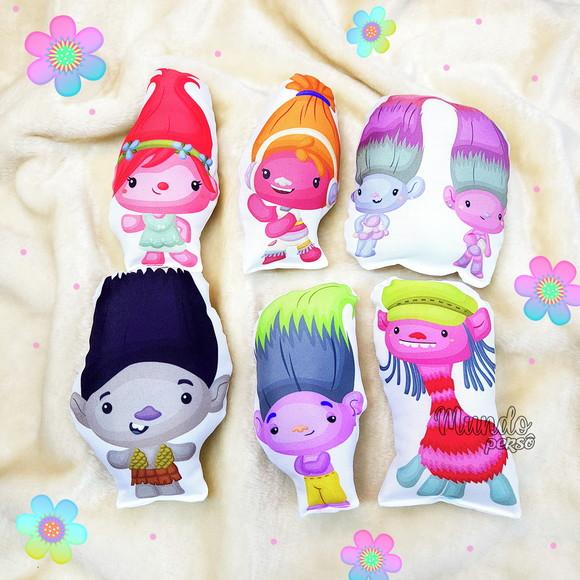 Mini Almofadas Recortadas 12cm Trolls