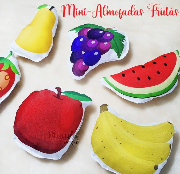Mini Almofadas Recortadas Frutas