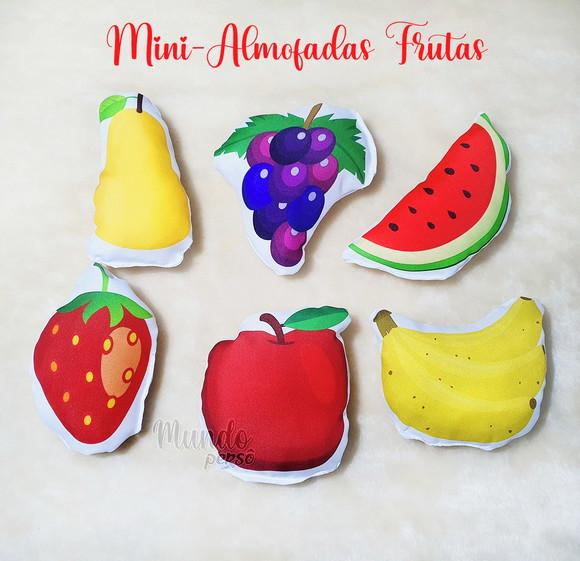 Mini Almofadas Recortadas Frutas