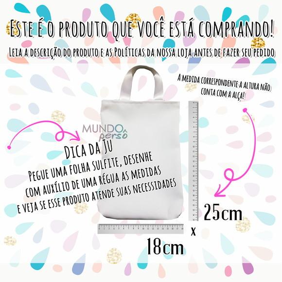 Sacola com Alça 18cm x 25cm Abelhinha para Colorir