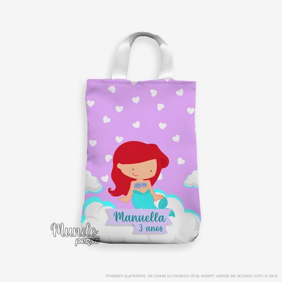 Sacola com Alça 18cm x 25cm Ariel Cute