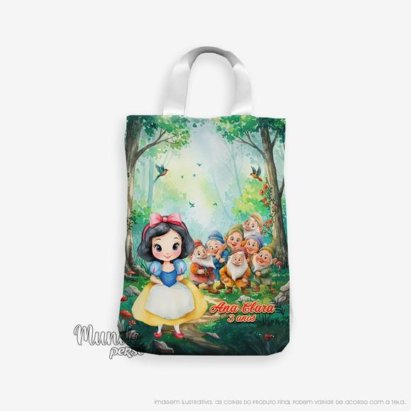 Sacola com Alça 18cm x 25cm Branca de Neve
