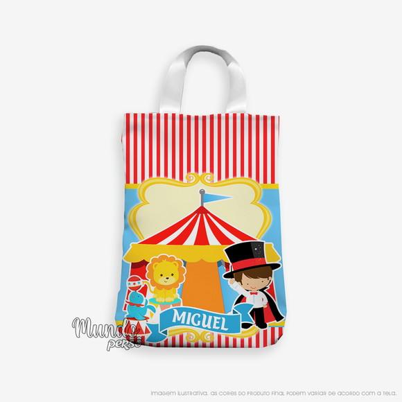 Sacola com Alça 18cm x 25cm Circo