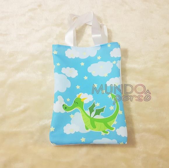 Sacola com Alça 18cm x 25cm Dragão