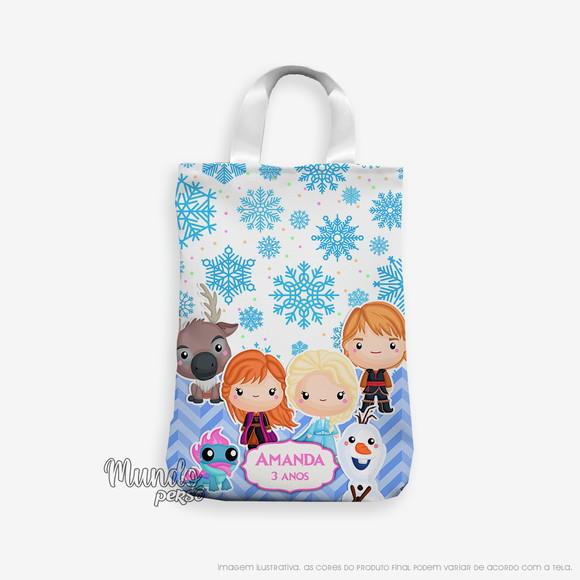 Sacola com Alça 18cm x 25cm Frozen