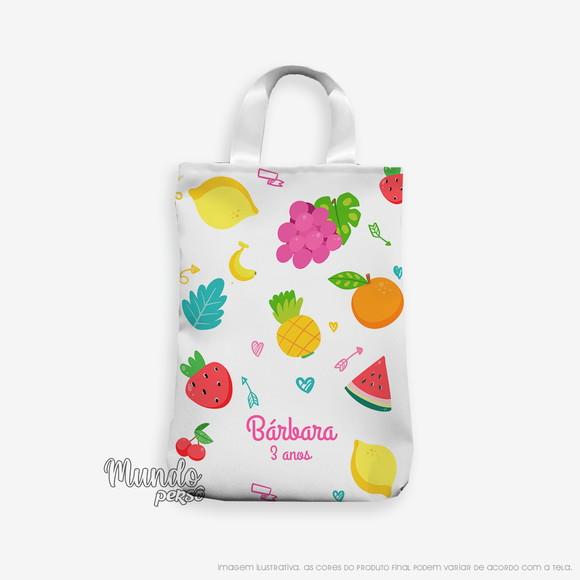 Sacola com Alça 18cm x 25cm Frutas