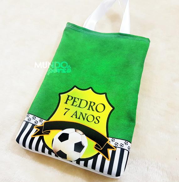 Sacola com Alça 18cm x 25cm Futebol