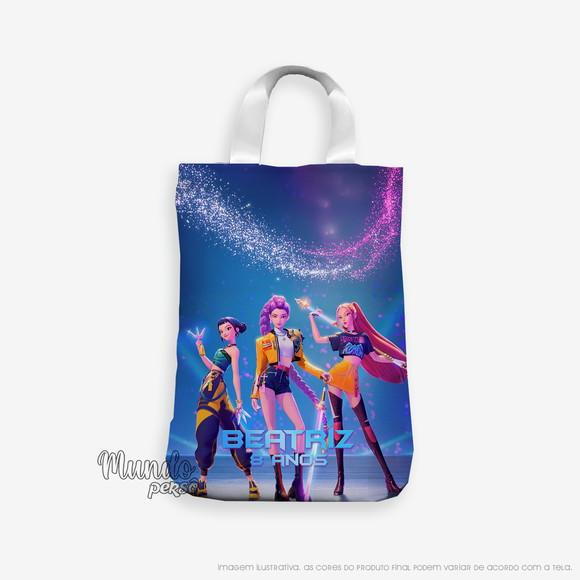 Sacola com Alça 18cm x 25cm Guerreiras do K-pop