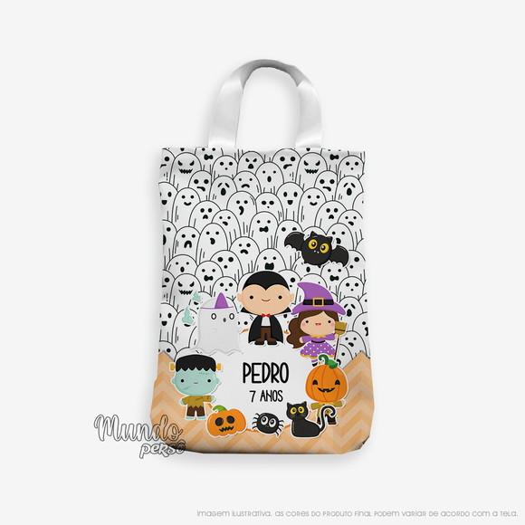 Sacola com Alça 18cm x 25cm Halloween