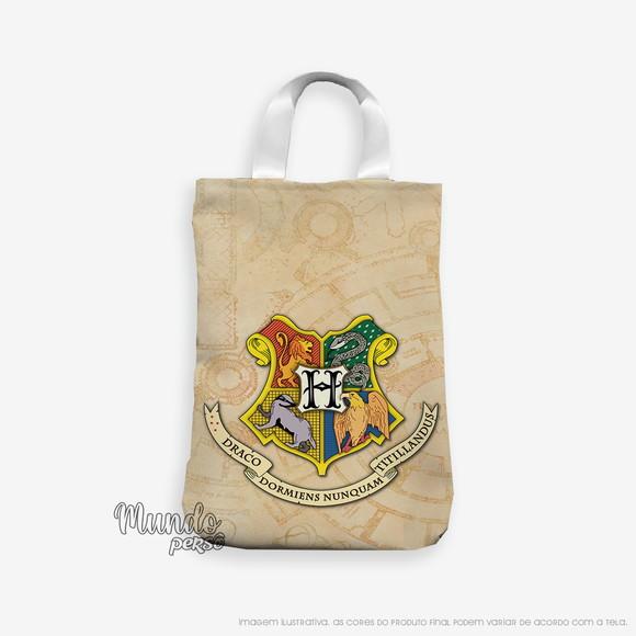 Sacola com Alça 18cm x 25cm Harry Potter