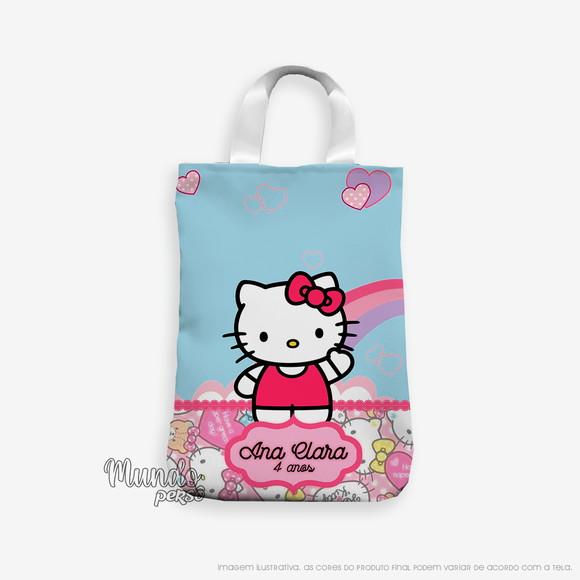 Sacola com Alça 18cm x 25cm Hello Kitty