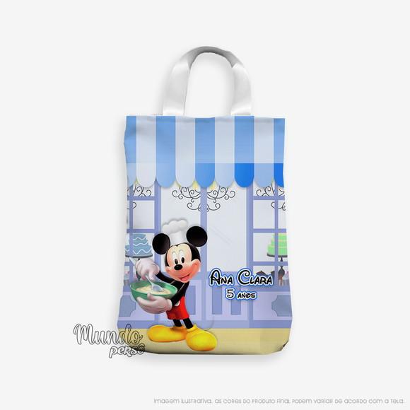 Sacola com Alça 18cm x 25cm Mickey Confeitaria