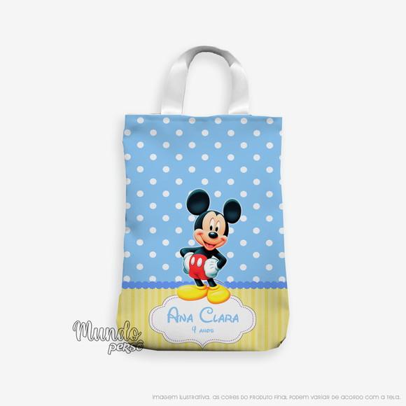 Sacola com Alça 18cm x 25cm Mickey