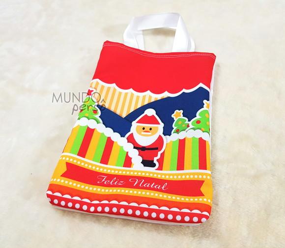 Sacola com Alça 18cm x 25cm Natal