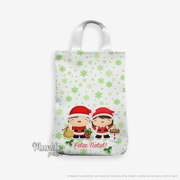 Sacola com Alça 18cm x 25cm Natal 2020