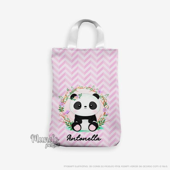 Sacola com Alça 18cm x 25cm Panda