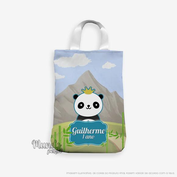 Sacola com Alça 18cm x 25cm Panda