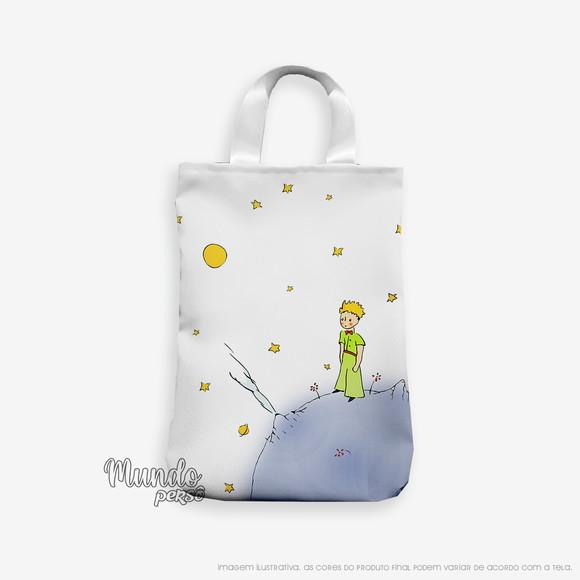 Sacola com Alça 18cm x 25cm Pequeno Príncipe