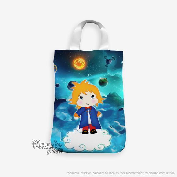 Sacola com Alça 18cm x 25cm Pequeno Príncipe