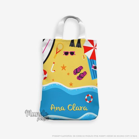 Sacola com Alça 18cm x 25cm Praia