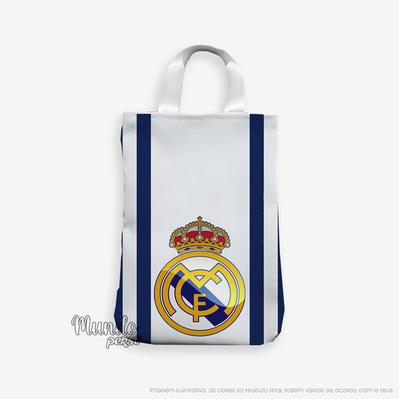 Sacola com Alça 18cm x 25cm Real Madrid