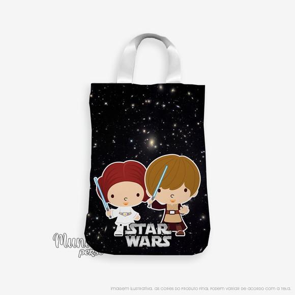 Sacola com Alça 18cm x 25cm Star Wars Cute