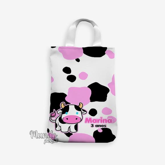 Sacola com Alça 18cm x 25cm Vaquinha