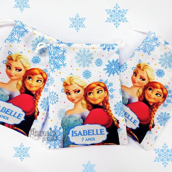 Sacolinha 18cm x 25cm Anna e Elsa - Frozen