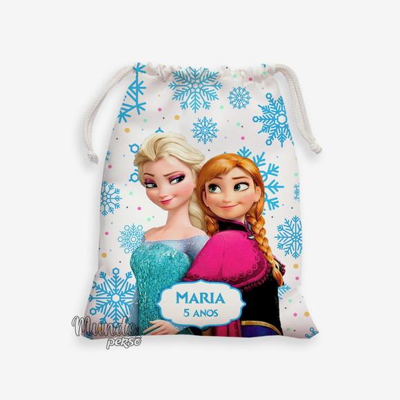 Sacolinha 18cm x 25cm Anna e Elsa - Frozen