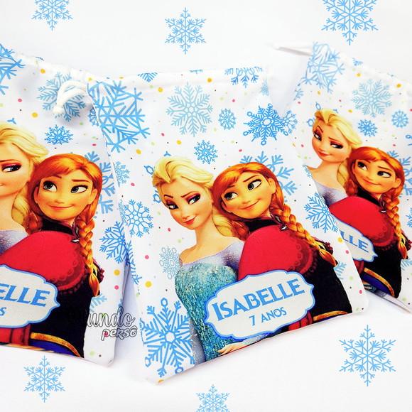 Sacolinha 18cm x 25cm Anna e Elsa - Frozen