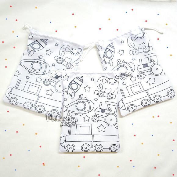Sacolinha 18cm x 25cm Brinquedos para Colorir