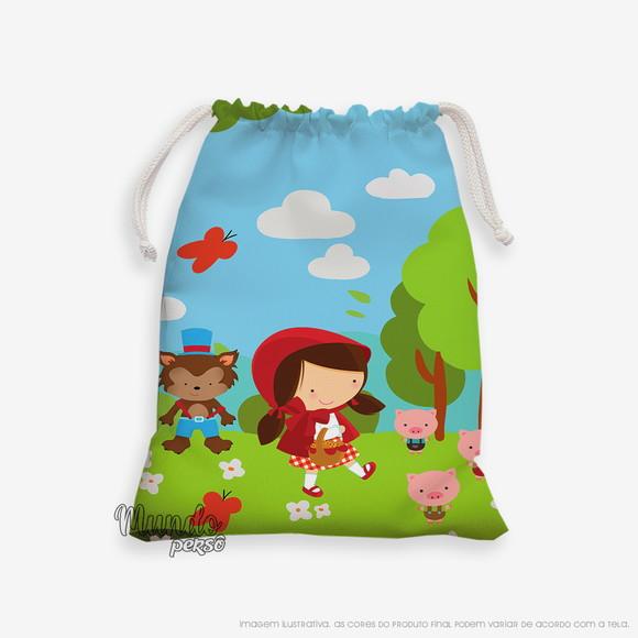 Sacolinha 18cm x 25cm Chapeuzinho Vermelho