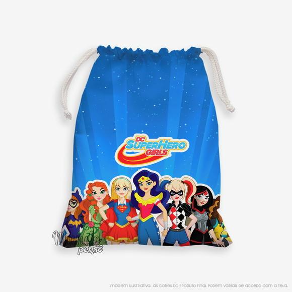 Sacolinha 18cm x 25cm Dc Superhero Girls