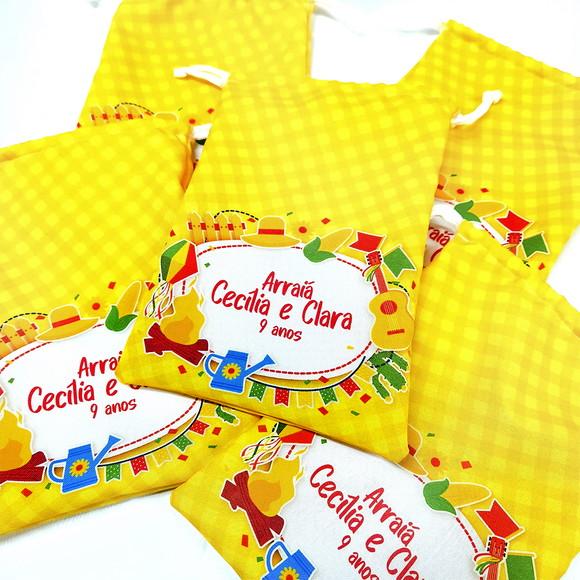 Sacolinha 18cm x 25cm Festa Junina