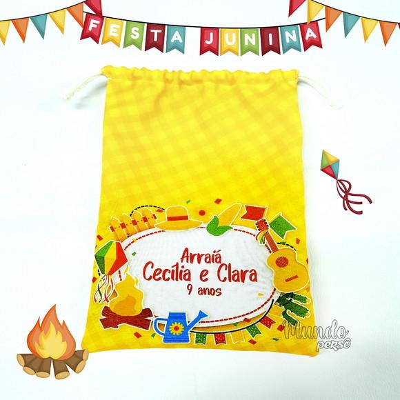 Sacolinha 18cm x 25cm Festa Junina