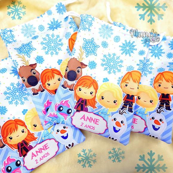 Sacolinha 18cm x 25cm Frozen Cute