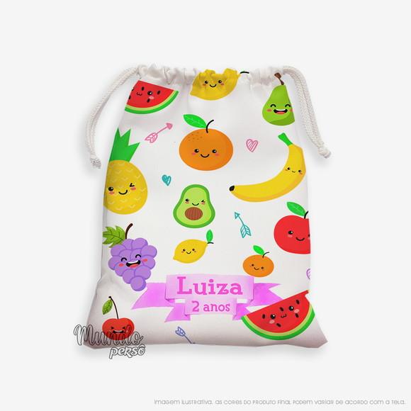 Sacolinha 18cm x 25cm Frutas