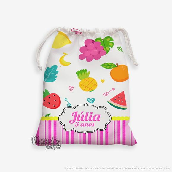 Sacolinha 18cm x 25cm Frutas