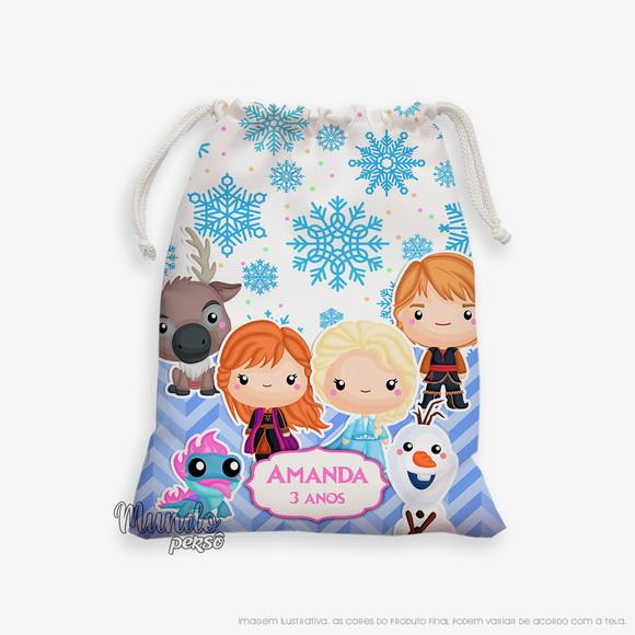 Sacolinha 18cm x 25cm Frozen Cute