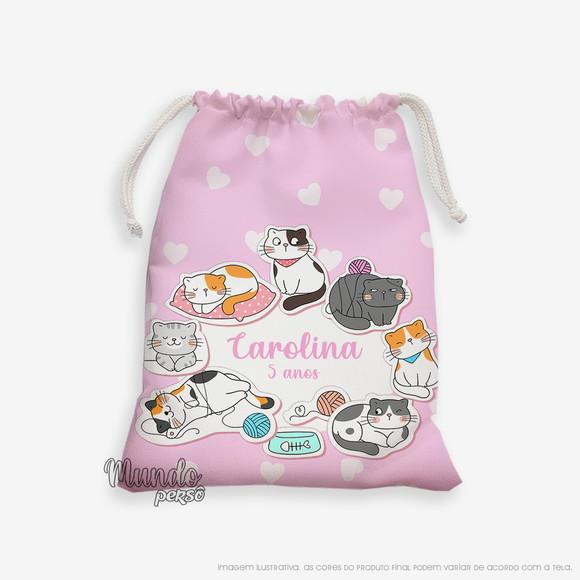 Sacolinha 18cm x 25cm Gatinho